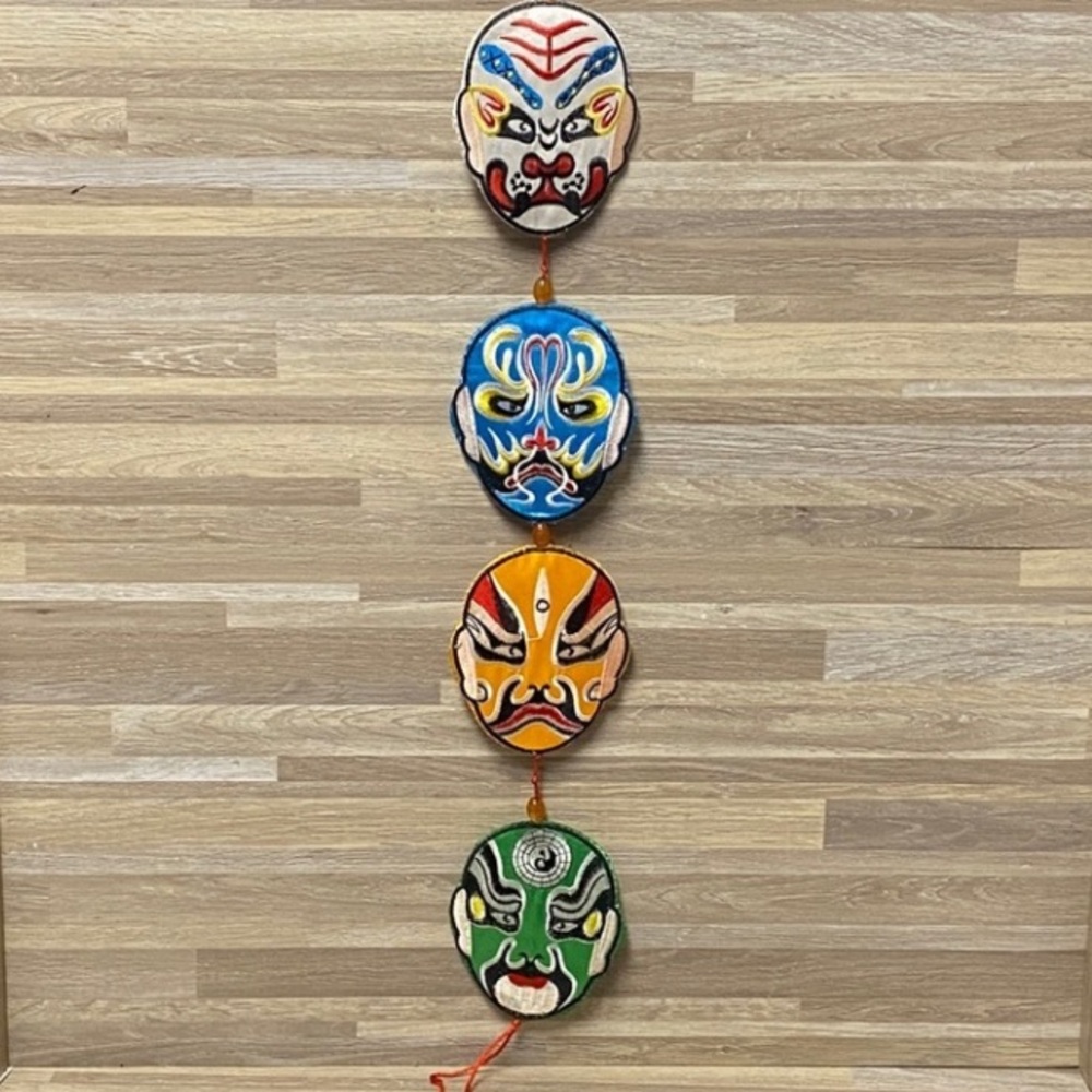 Chinese Mask Opera Colorful   Mask Wall Hanging Decor traditional Chinese mask